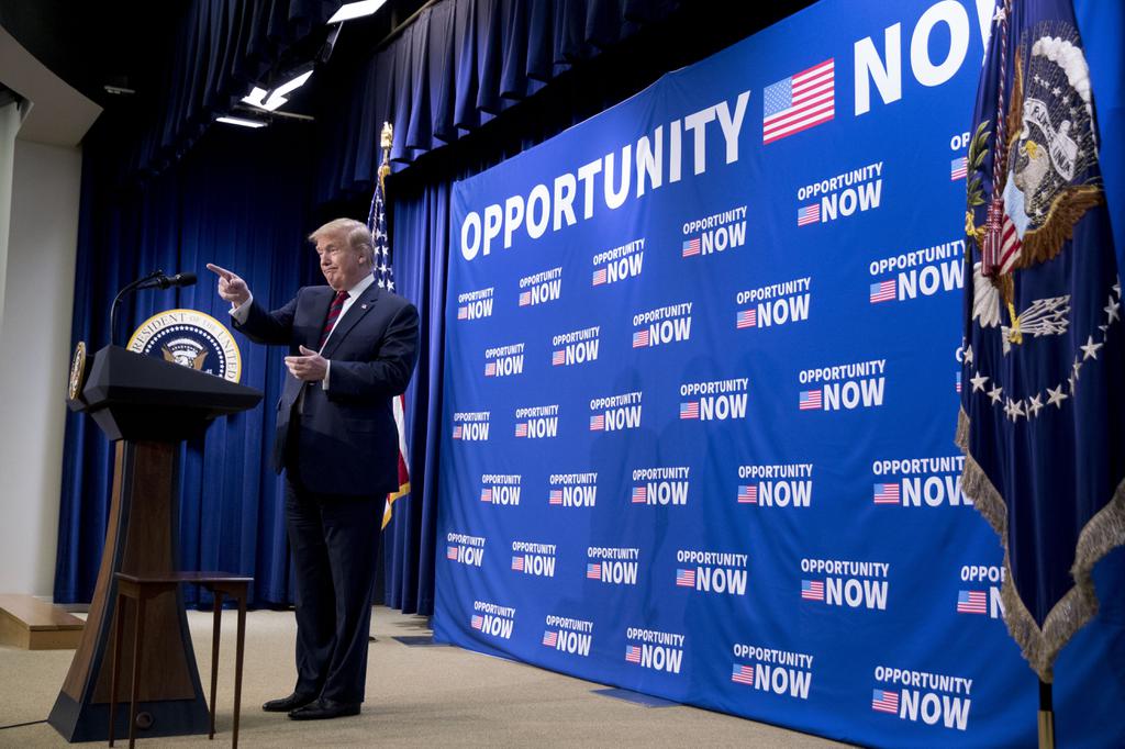 President Trump Discussing Opportunity Zones at the Eisenhower Executive Office Building, Washington, DC